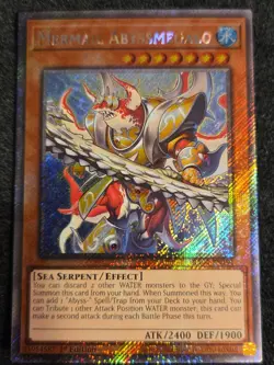 Yugioh Mermail Abyssmegalo RA04-EN191 Platinum Secret Rare 1st Edition NM - Image 1