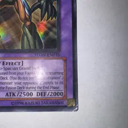 Yugioh Elemental Hero Grand Neos STON-EN035 1st Edition Ultimate Rare Near Mint - Image 3