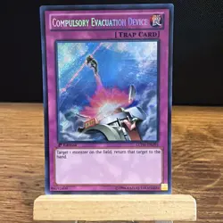 Yugioh Compulsory Evactuation Device LCJW-EN295 Secret Rare 1stEd NM +BONUS HOLO - Image 3