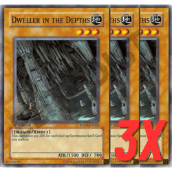Yugioh Dweller in the Depths (FOTB-EN028) 1st Edition (NEAR MINT) (3X) - Image 1