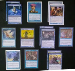 MTG Magic the Gathering: 💧 33 Card Mono-Blue Wizard Lot from 16 sets 💧 ﴾LP+﴿ - Image 2