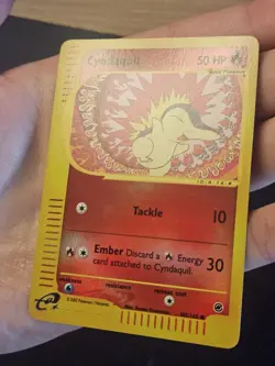 Cyndaquil Reverse Holo 105/165 Expedition 2002 English Pokemon Card Light Play - Image 3