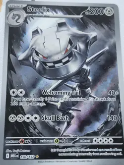 Steelix 150/132 Mint Me01: Mega Evolution Holo Pokemon TCG Card - Image 1