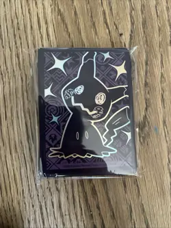 Pokemon Card Sleeves 65 Count 2023 Mimikyu Paldean Fates New Sealed - Image 1