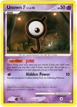 Pokemon Legends Awakened Uncommon Card - Unown J 76/146 - Image 1