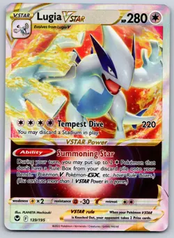 Lugia VSTAR 139/195 SWSH12: Silver Tempest NM Pokemon Card TCG - Image 1