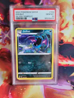 Pokemon Golbat Silver Tempest #104 Graded Card PSA 10 - Image 1