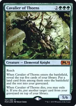MTG English Cavalier of Thorns NM Foil Promos: Prerelease Cards - Image 1