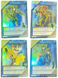Knights Of The Zodiac TCG ADV Exclusives 4 Card Set English Bandai (2003) - Image 1