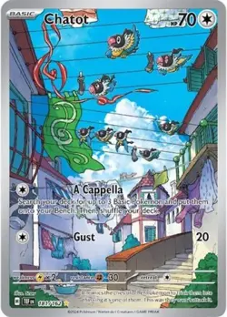 Pokemon Chatot - 181 NM 1st Edition Normal SV05: Temporal Forces - Image 1
