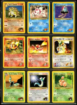 2000 Pokemon GYM HEROES SET Unlimited Edition NON HOLO Cards Collection Lot RARE - Image 2