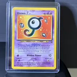 Unown J 38 HP Wizards Black Star Promos English Pokemon Card TCG - Image 1