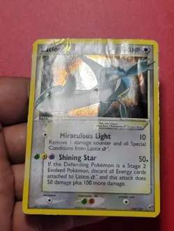 Latios Gold Star Holo Rare Card 106/107 EX Deoxys DMG w/ Swirl - Image 3