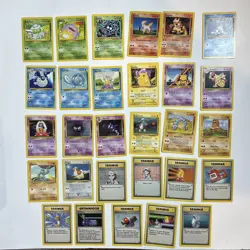 Vintage Lot of x29 Pokemon Common Uncommon Base Set Cards Lp Nm~Mint - Image 1