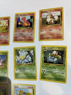 Vintage Lot of x17 Pokemon Common Uncommon Base Set 2 Cards Lp Nm~Mint - Image 3