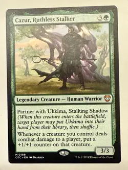 x1 Cazur, Ruthless Stalker M MTG Commander: Outlaws of Thunder Junction M/NM, En - Image 1