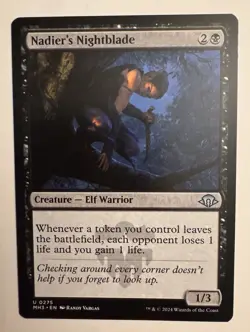 MTG Nadier's Nightblade Modern Horizons 3 Set #275 Magic MH3 - Image 1