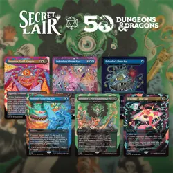 MTG Secret Lair D&D: Death Is in the Eyes of the Beholder I + II Rainbow Foil - Image 1