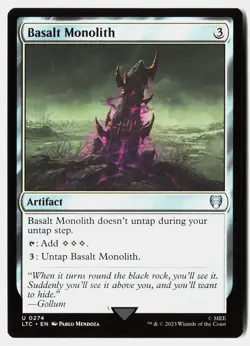 Basalt Monolith U Commander: The Lord of the Rings: Tales of Middle-earth 274 NM - Image 1