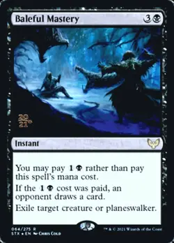 1 x Baleful Mastery - Foil - Prerelease Promo - Strixhaven: School of Mages - NM - Image 1