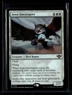 Aven Interrupter - 4 - Foil - OTJ - NM - MTG Magic the Gathering - Image 1