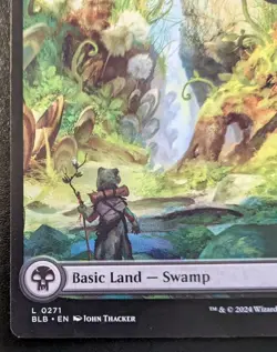 Swamp (Summer Full Art) 0271 BLB Land Bloomburrow Magic: The Gathering - Image 4