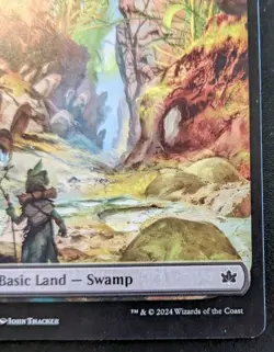 Swamp (Spring Full Art) 0270 BLB Land Bloomburrow Magic: The Gathering - Image 5