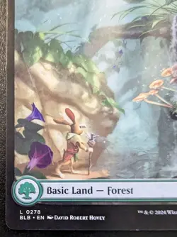 Forest (Spring Full Art) 0278 BLB Land Bloomburrow Magic: The Gathering - Image 4
