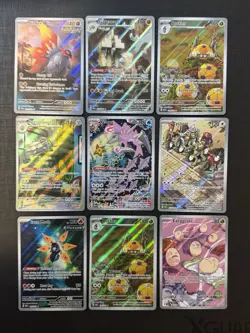 Pokemon TCG Scarlet & Violet Illustration Rares (Lot Of 9) All NM Condition - Image 1