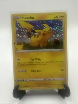 Pikachu Pokemon TCG 25th Anniversary SWSH039 General Mills Holo Promo - Image 1