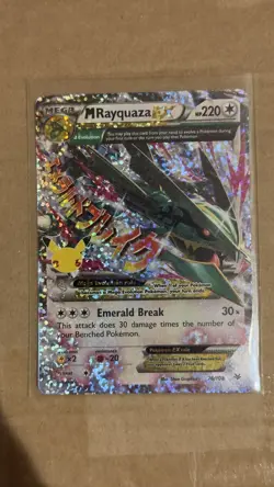 Mega M Rayquaza EX 76/108 Ultra Rare Pokemon Celebrations 25th Anniversary NM - Image 1
