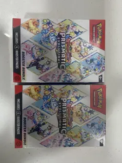 (x2) Pokemon TCG Prismatic Evolutions Booster Bundles - New Factory Sealed - Image 1