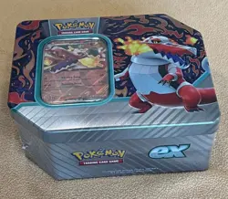 Pokemon TCG Paldea Partners Tin Skeledirge EX Includes 5 Booster Packs NEW NICE - Image 3