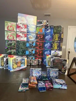 10 ETBS! pokemon bundle Lot Massive Haul!! 3 Slabs Graded 10/10! And More !!! - Image 1