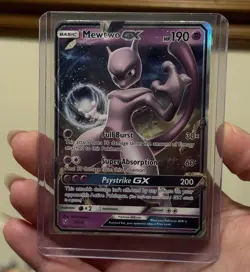 2017 Pokemon Shining Legends Mewtwo GX #39/73 - Image 1