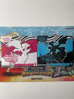 Pokemon Black Bolt & White Flare Set Etb Brand New Sealed Lot - Image 1