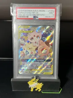 Psa 9 Pokemon Sun & Moon Tag Team GX All Stars #186 TGPI/CLFA/IGLYBF GX #143a - Image 4
