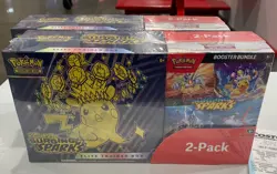 NEW Pokemon Surging Sparks Elite Trainer Box ETB + Booster Bundle Costco 2-Pack - Image 1