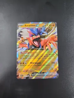 Pokemon TCG Koraidon ex Scarlet & Violet - Base Set 125/198 Holo Double Rare NM - Image 1