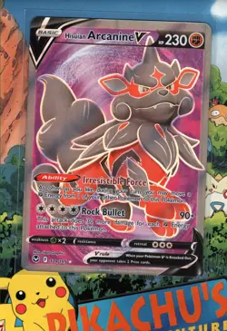 Pokemon TCG Hisuian Arcanine V 179/195 Full Art Silver Tempest NM/M - Image 1