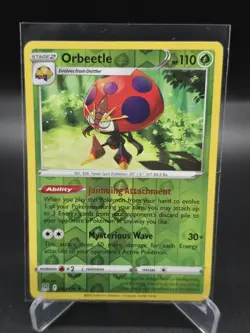 Orbeetle 20/196 Lost Origin Rare Pokemon Card TCG Reverse Holo - Image 1