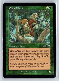 (4X) Wood Elves Exodus Common - MTG Magic the Gathering Card - Image 3