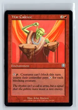 (4X) War Cadence - Mercadian Masques - MTG Magic the Gathering Card - Image 1