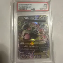 PSA 9 M Tyranitar EX 43/98 Ancient Origins 2015 Pokemon Card - Image 1