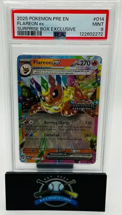 PSA 9 MINT Flareon Ex 014/131 SURPRISE BOX EXCLUSIVE PROMO Pokemon Card - Image 1