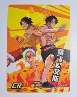 One Piece TCG #OPEH05-CR-01 Lufei & Isaac Cracked Ice Climax Rare Trading Card - Image 1