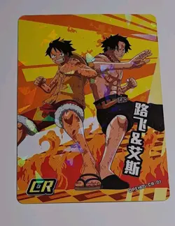 One Piece TCG #OPEH05-CR-01 Lufei & Isaac Cracked Ice Climax Rare Trading Card - Image 2