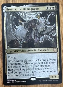 MTG Commander 2021, Breena, the Demagogue - Foil Thick Card - Image 1