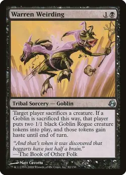 Warren Weirding 1x MtG Morningtide SP/NM - Image 1