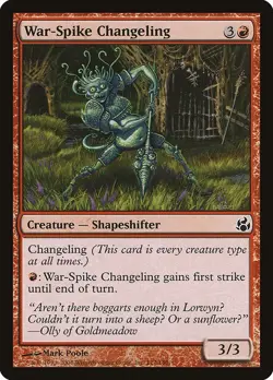 War-Spike Changeling 1x MtG Morningtide SP/NM - Image 1